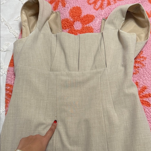 Calvin Klein Beige Midi Dress - Picture 4 of 4